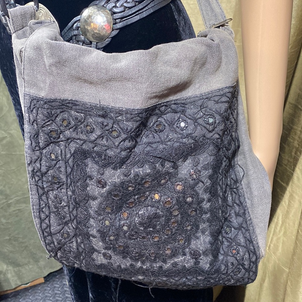 Boho mirrored hippie bag